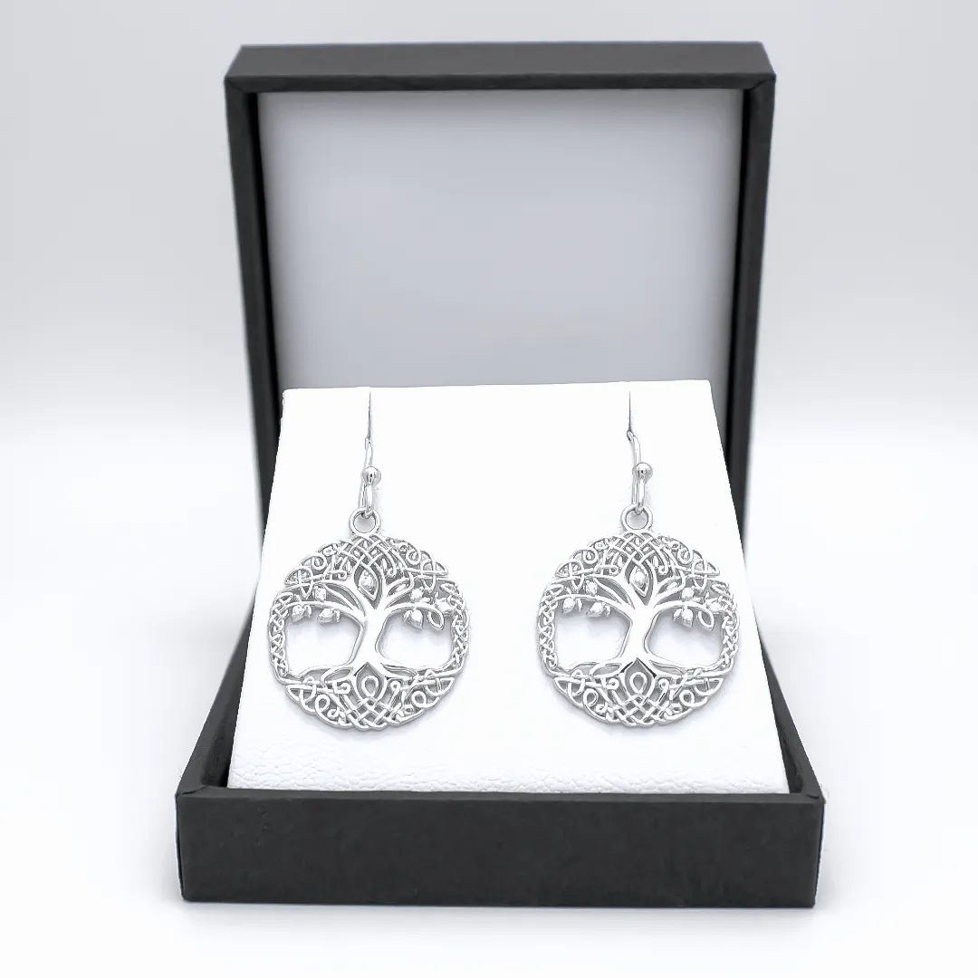 Sterling Silver Tree Of Life Earring 2...