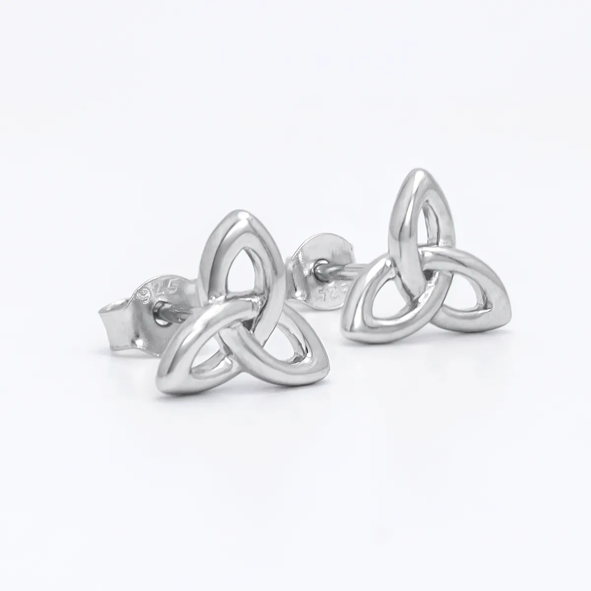 1 Ijc Sterling Silver Trinity Knot Celtic Earring 1...