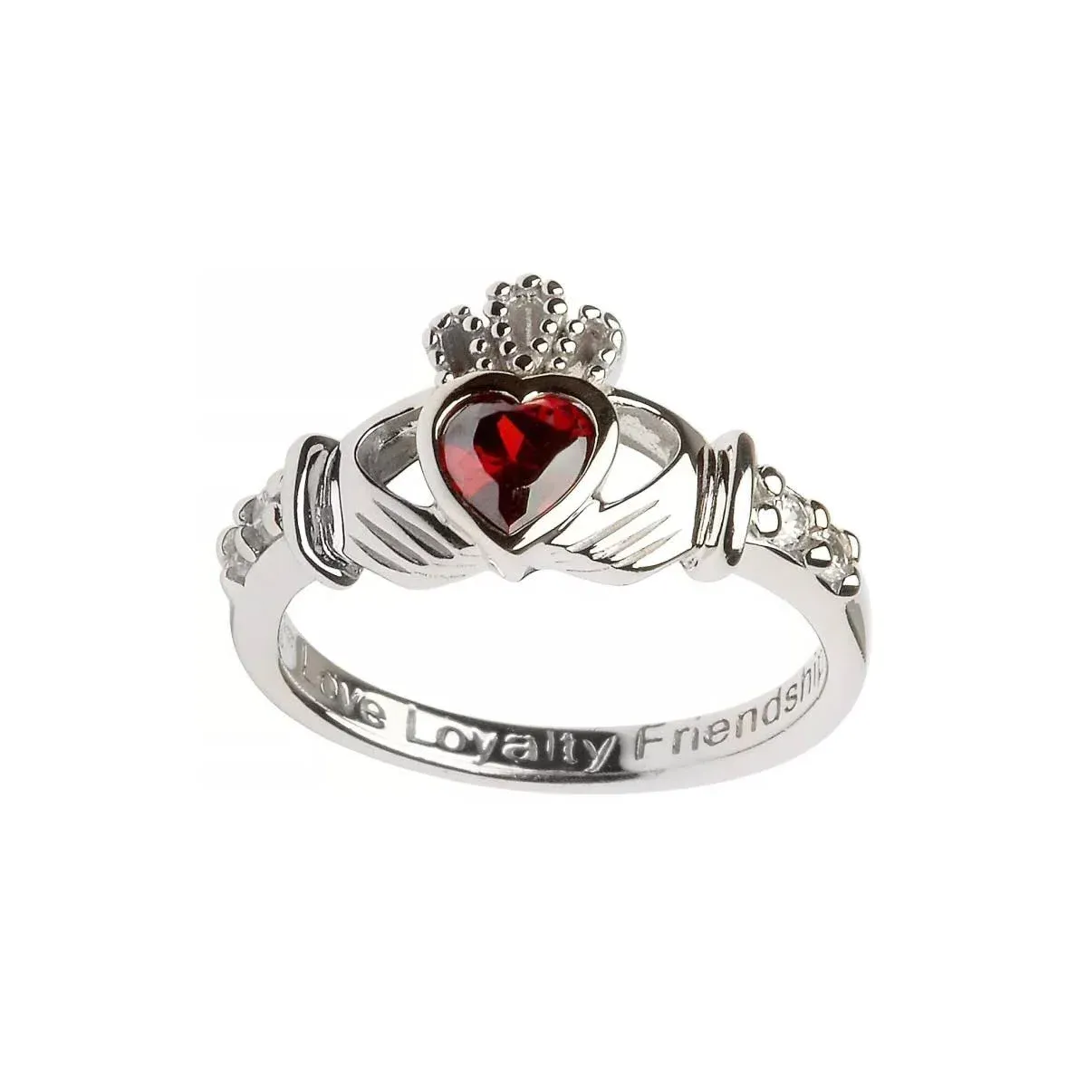 _claddagh January Birthstone Ring SL90G 4
