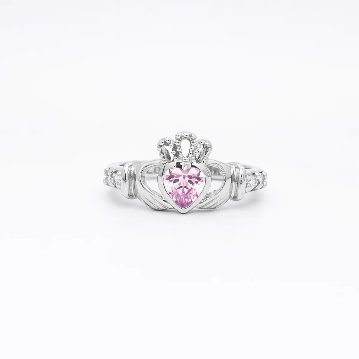 October Birthstone Claddagh Ring - Love, Loyalty, Friendship...