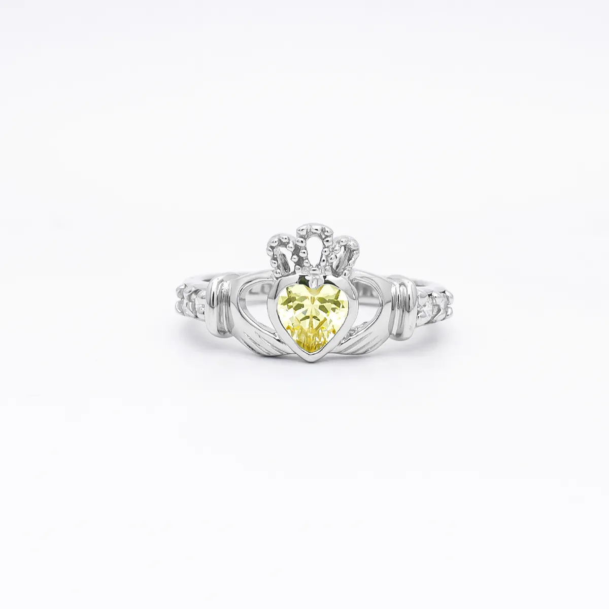 November Birthstone Claddagh Ring - Love, Loyalty, Friendship...