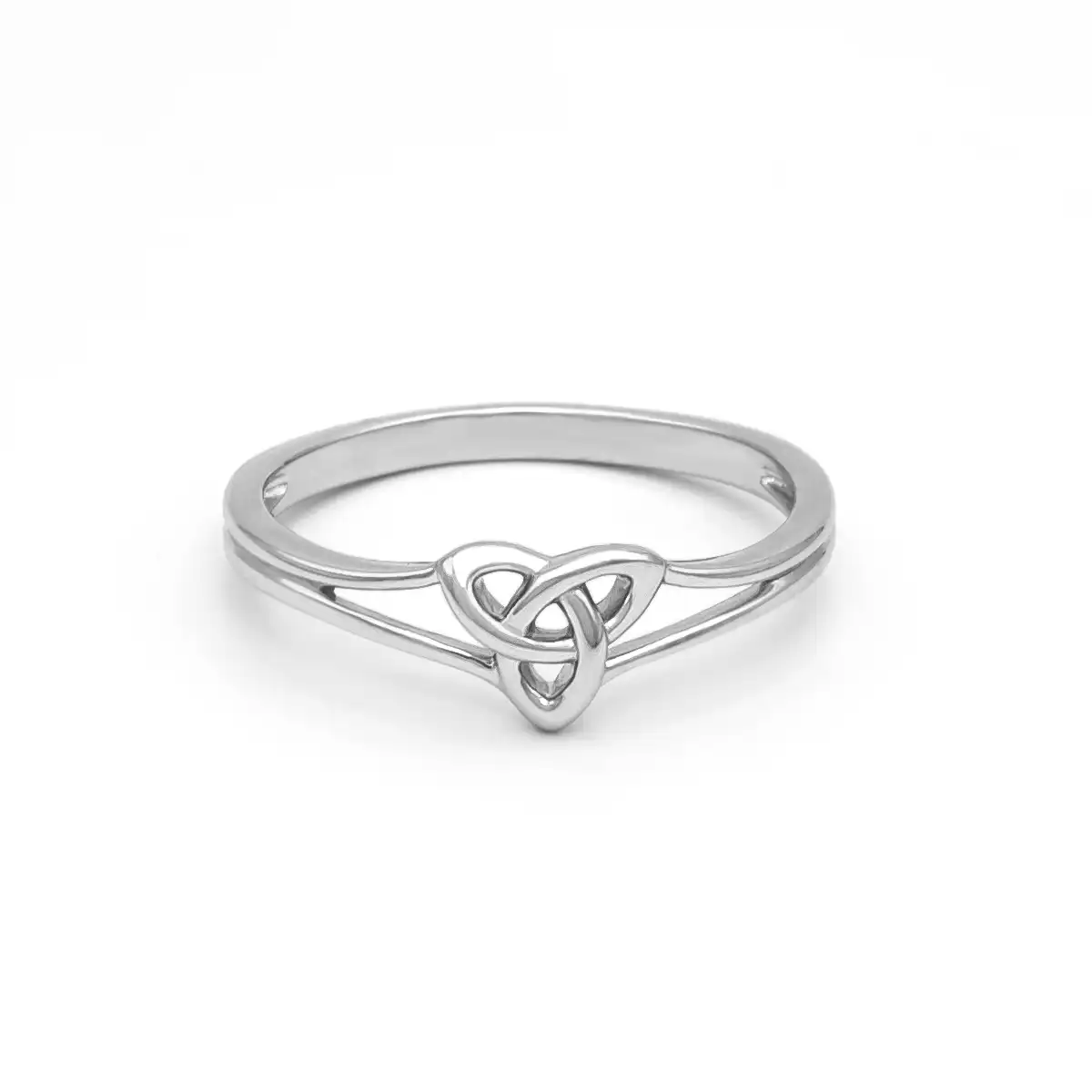 Ladies Sterling Silver Trinity Knot Ring Photo 3 