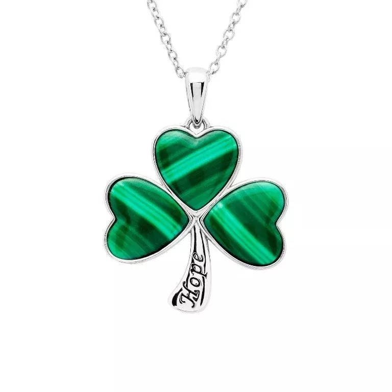 Real 4-Leaf Clover Shamrock Pendant!