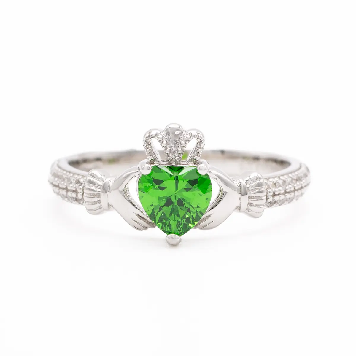 Silver May Claddagh Birthstone Ring...