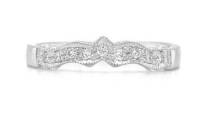 White Gold Diamond Claddagh Wedding Ring