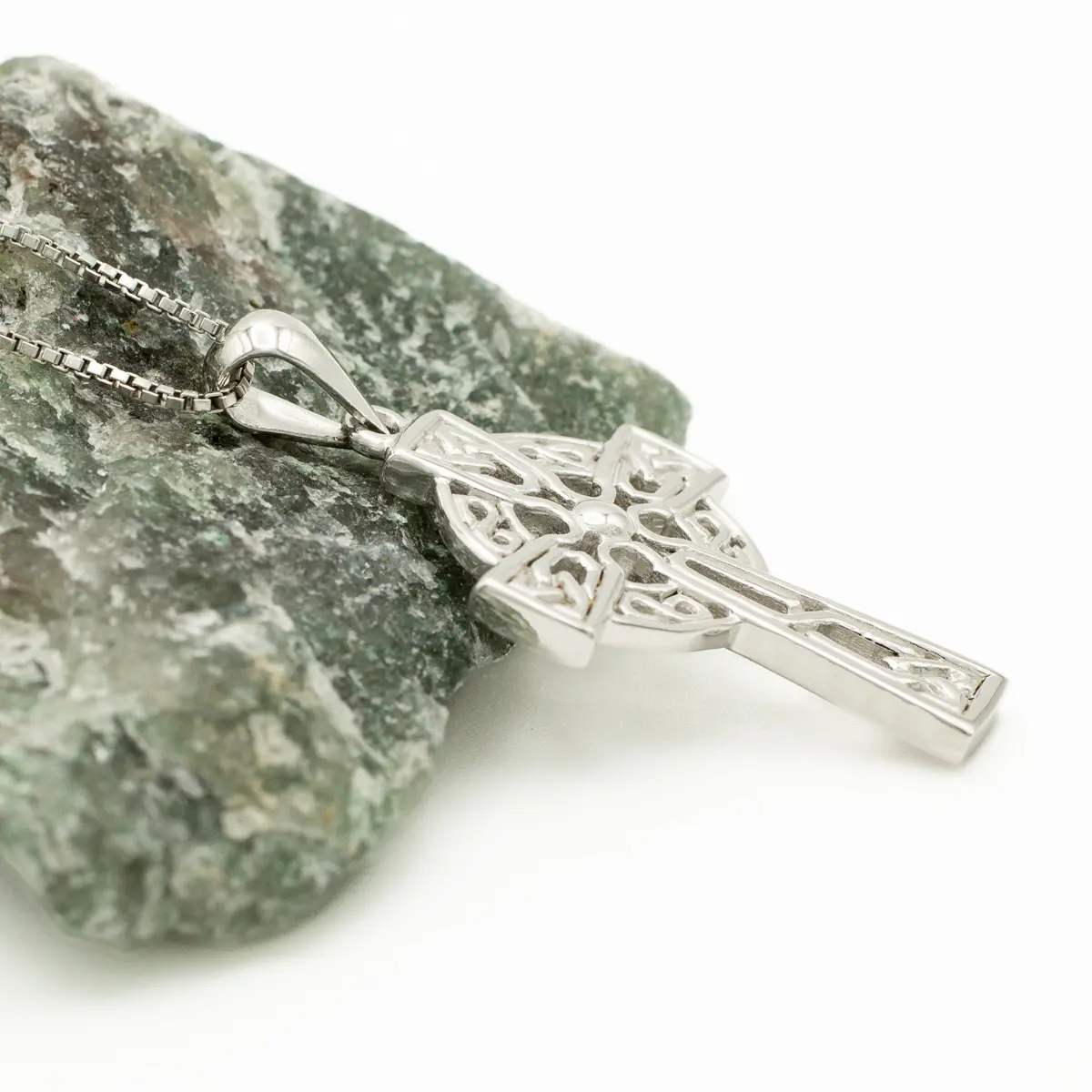 Filigree Celtic Cross Pendant in Sterling Silver Photo 5 
