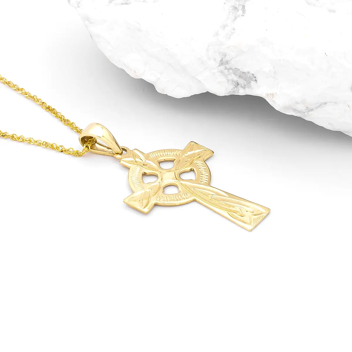 Gold Celtic Cross Pendant Photo 2 