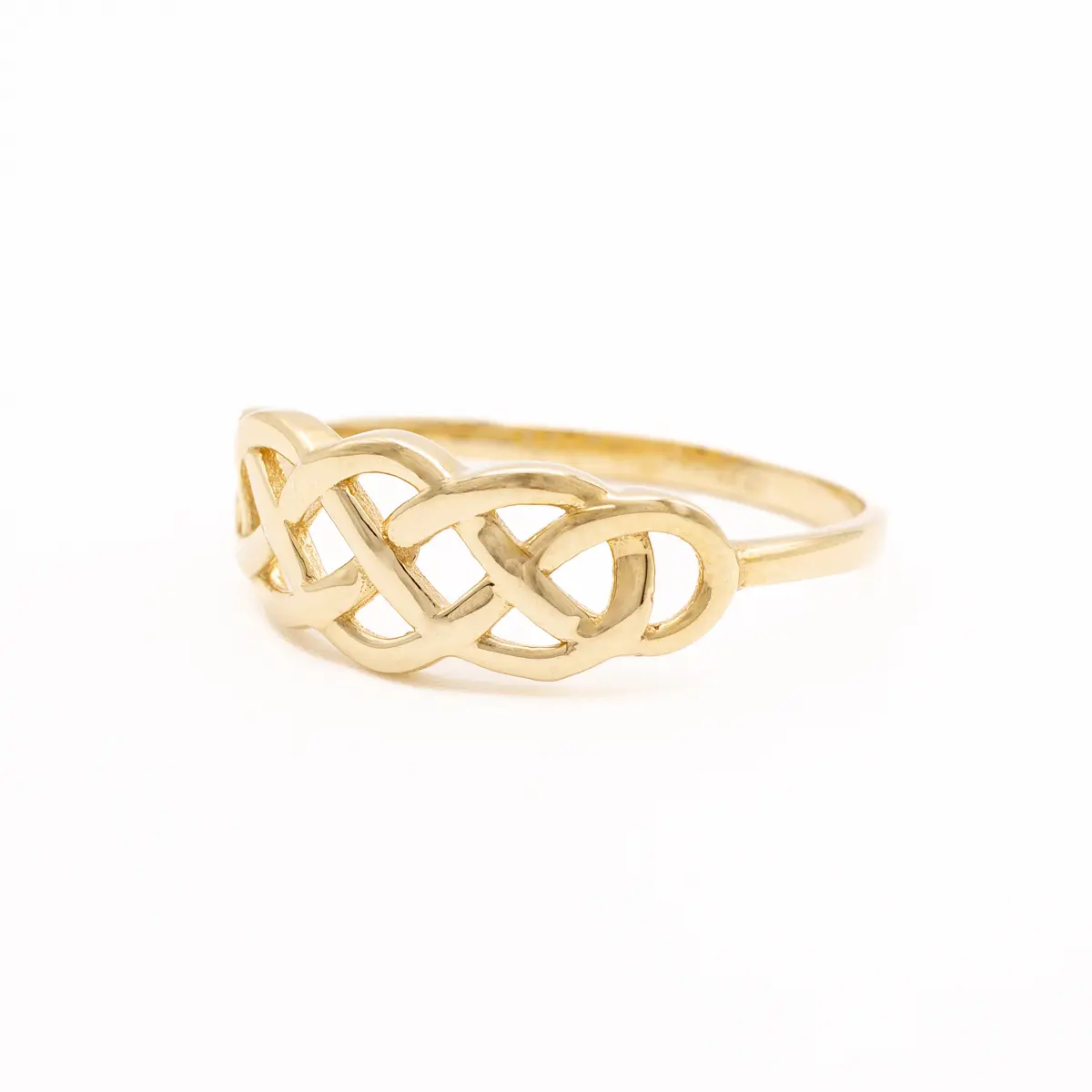 10k Gold Interweaving Celtic Knot Ring Photo 2 