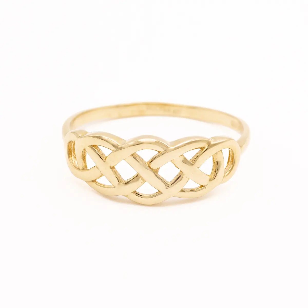10k Gold Interweaving Celtic Knot Ring Photo 1 