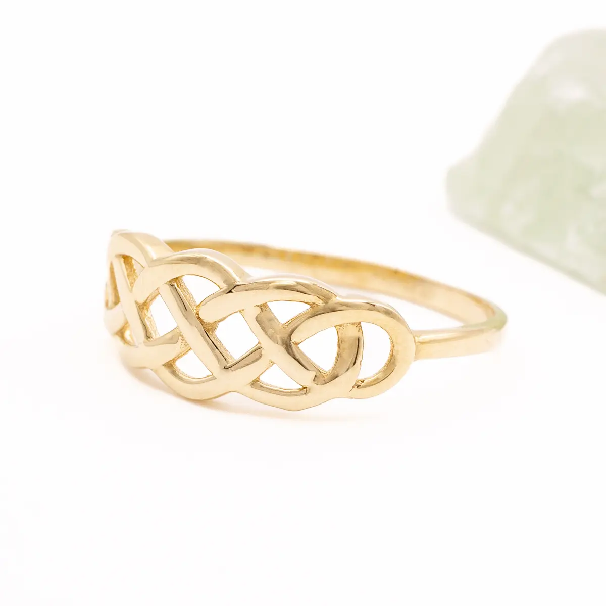 10k Gold Interweaving Celtic Knot Ring Photo 3 