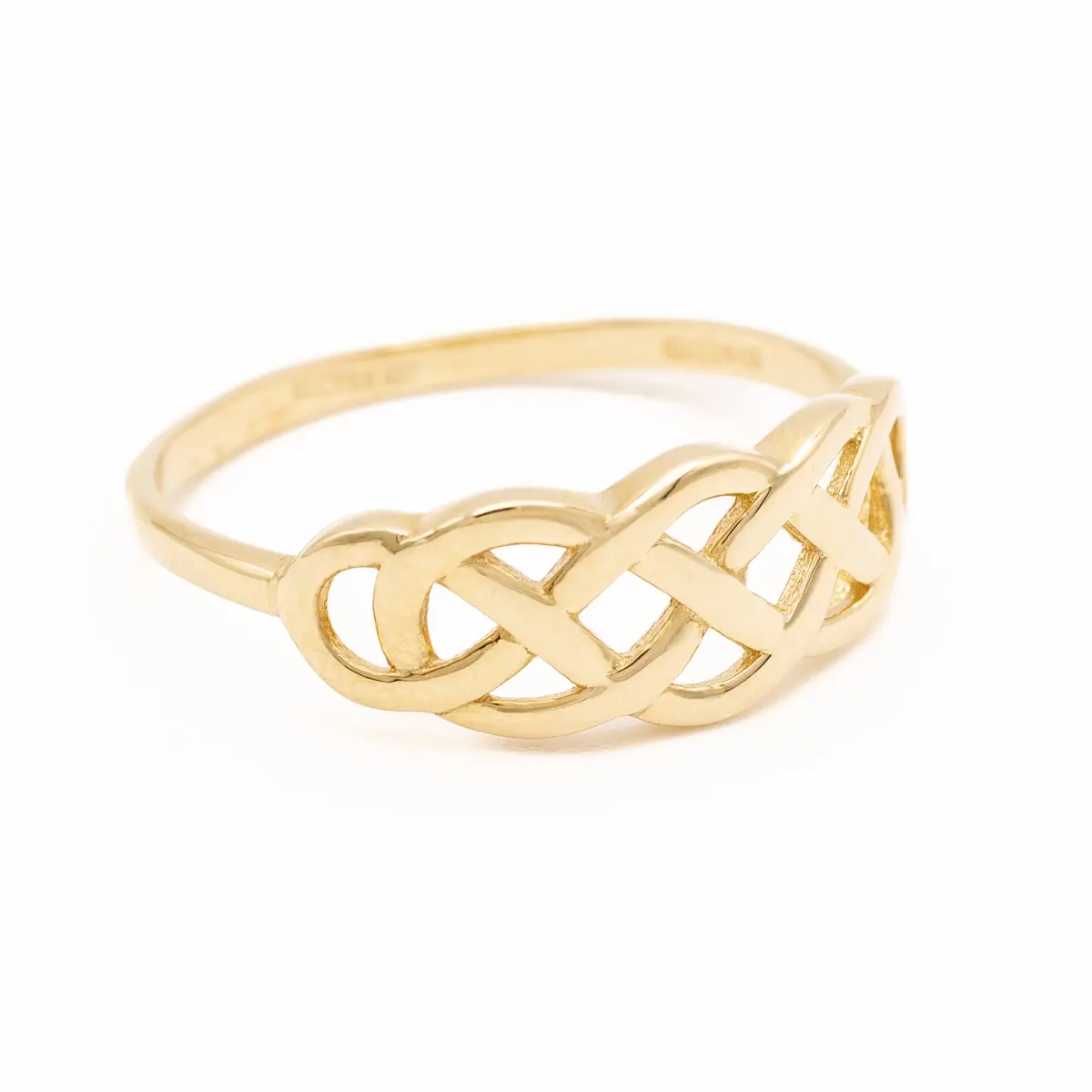 10k Gold Interweaving Celtic Knot Ring Photo 2 