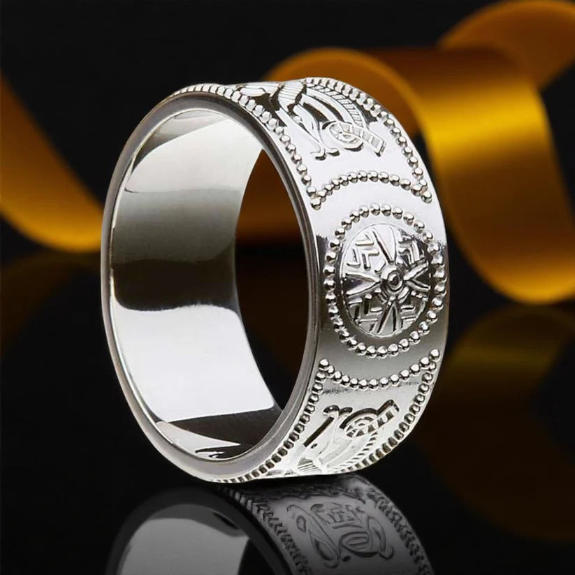 Silver Celtic Warrior Ring - 9mm
