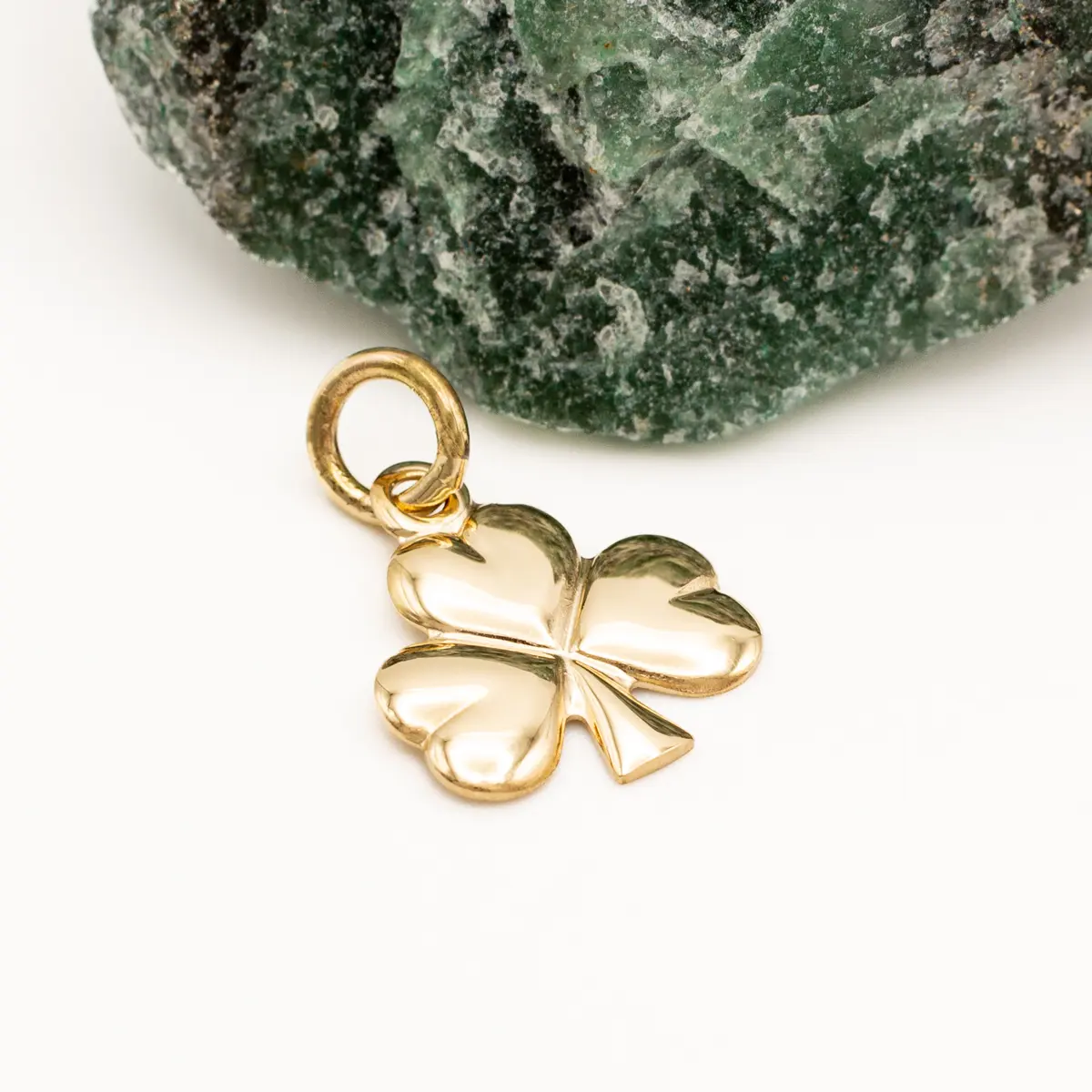 14k Gold Irish Shamrock Small Charm