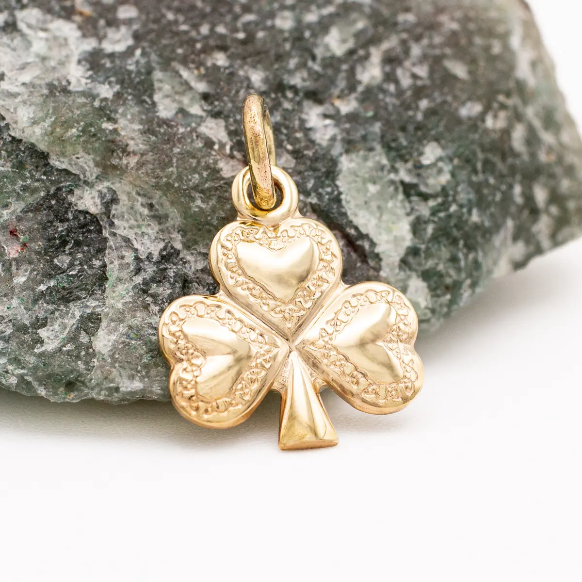 9k Gold Shamrock Small Charm Photo 4 