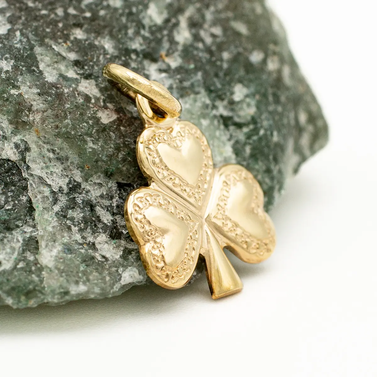 9k Gold Shamrock Small Charm Photo 2 