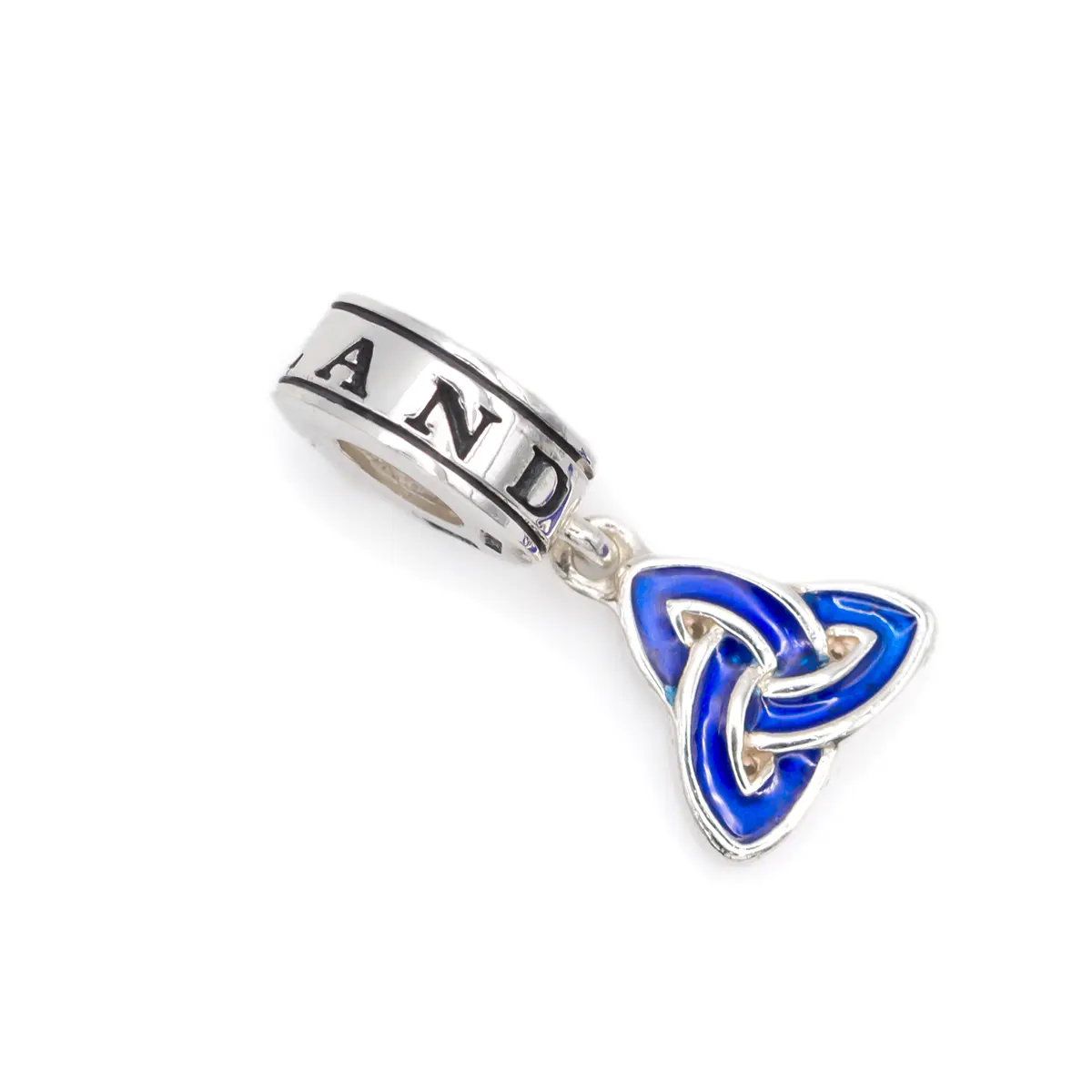 Silver Trinity Knot Enamel Bead Photo 6 