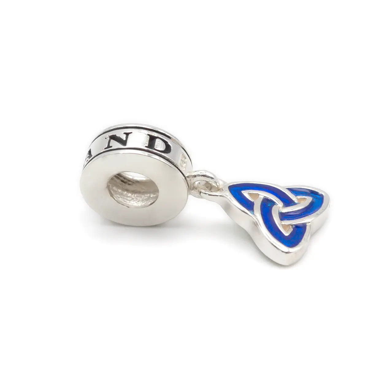 Silver Trinity Knot Enamel Bead Photo 3 