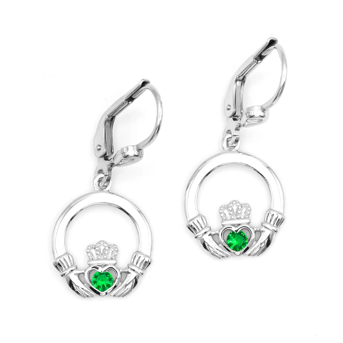 Aeon Jewellery Orecchini Claddagh In Argento 925 – Gioielli Celtici Irlandesi, Con Panno Lucidante E Confezione Regalo