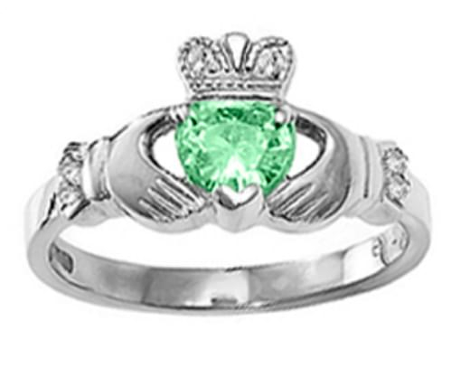 What does it mean if a Claddagh ring is pointed up and down?