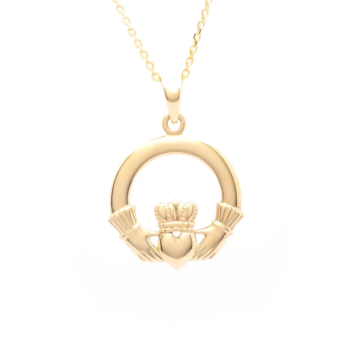Product Review 9k Gold Large Irish Claddagh Pendant