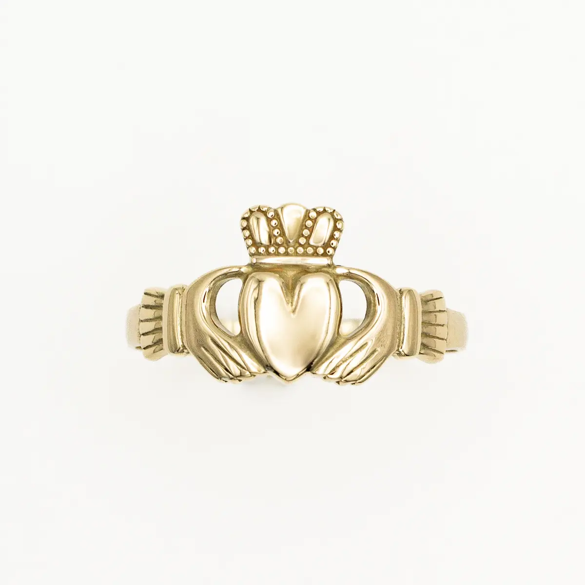 10k Gold Light Claddagh Ring Photo 6 