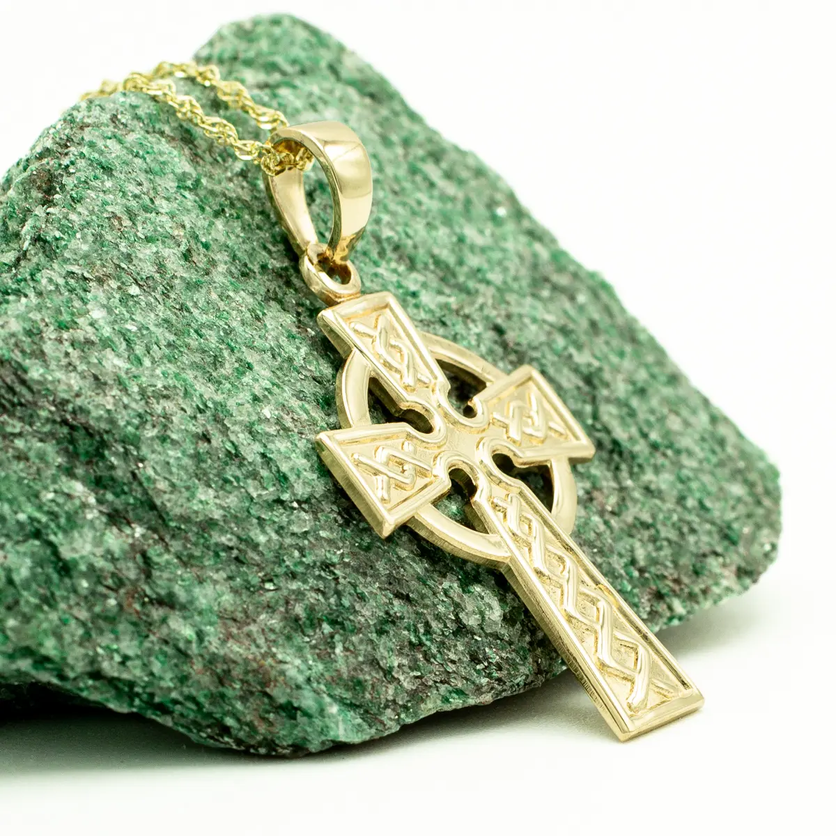 14k Gold Celtic Cross Pendant Photo 2 