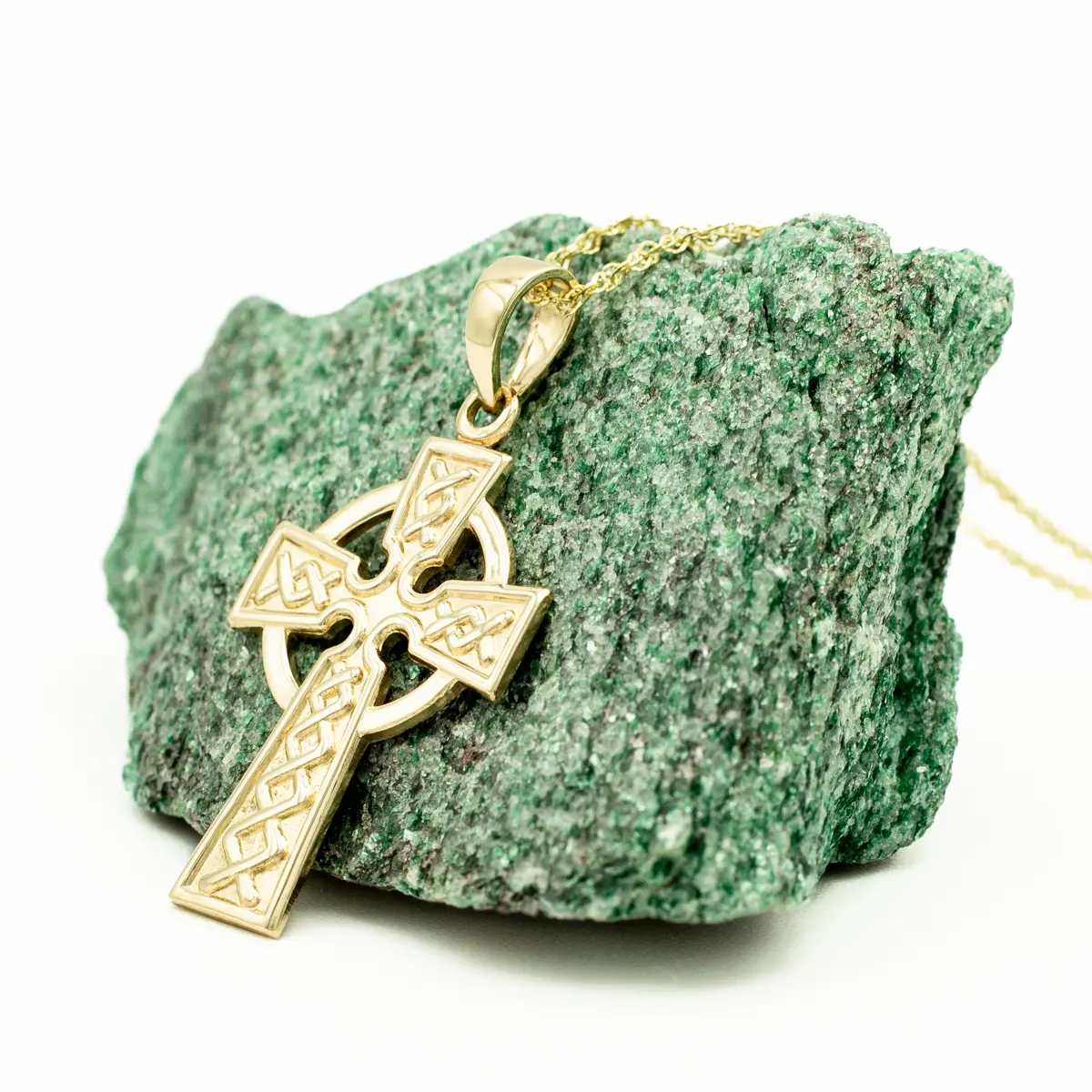 14k Gold Celtic Cross Pendant Photo 4 
