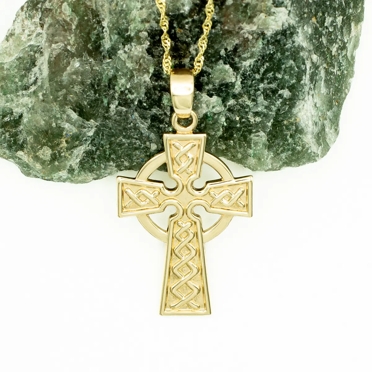 14k Gold Celtic Cross Pendant Photo 5 