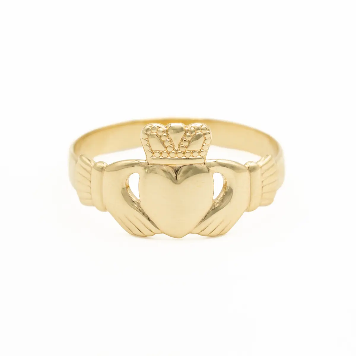 14k Gold Irish Claddagh Ring Photo 5 