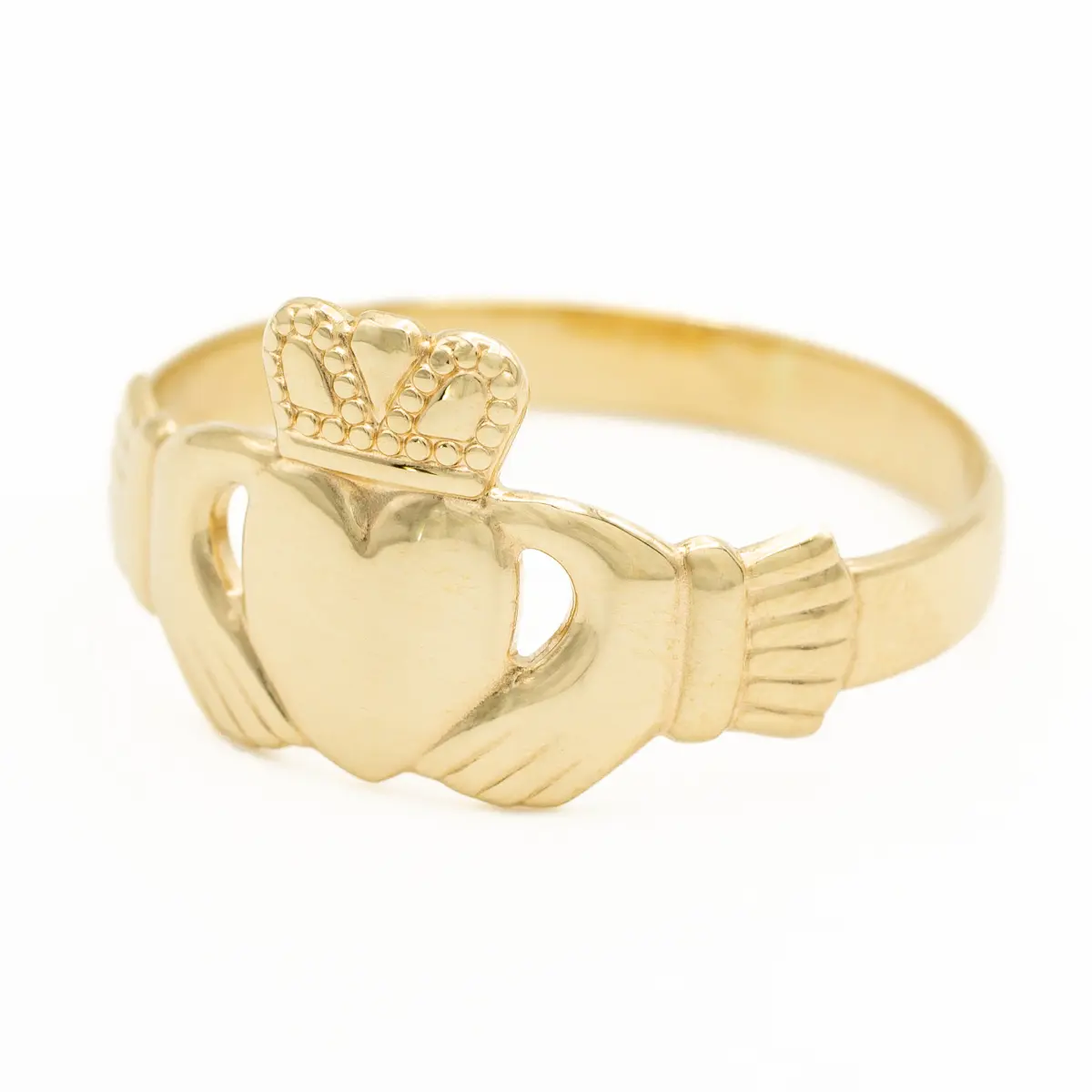 14k Gold Irish Claddagh Ring Photo 2 