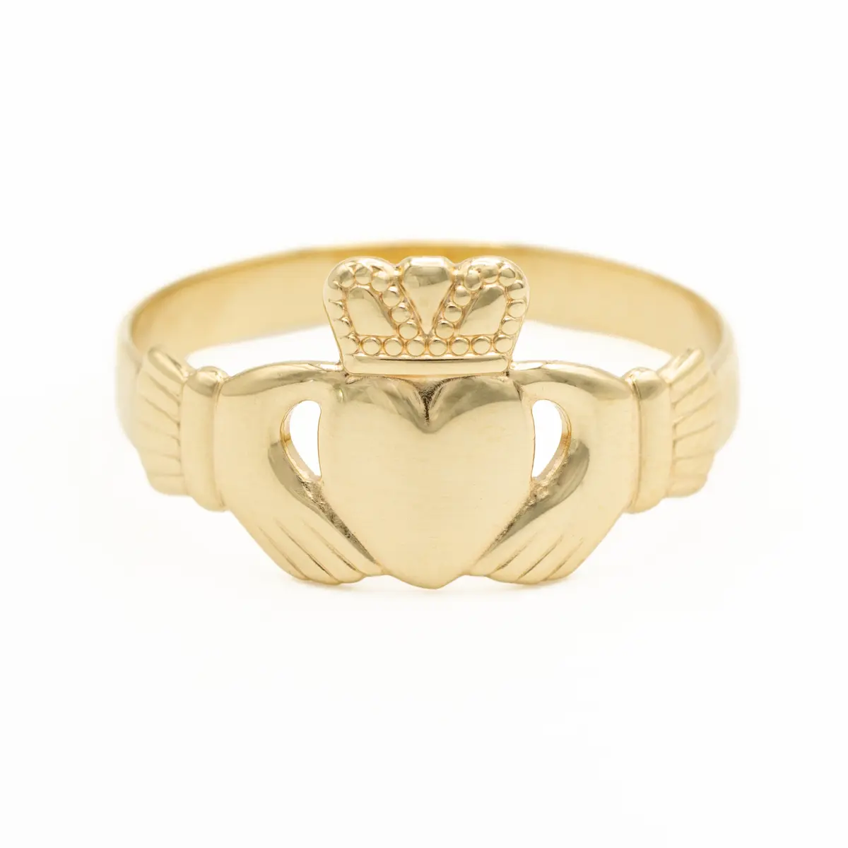 14k Gold Irish Claddagh Ring