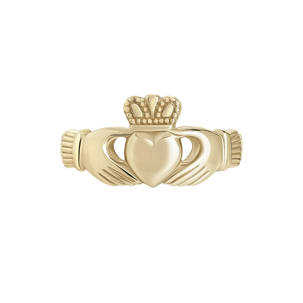 Ladies Gold Irish Claddagh Ring Photo 4 
