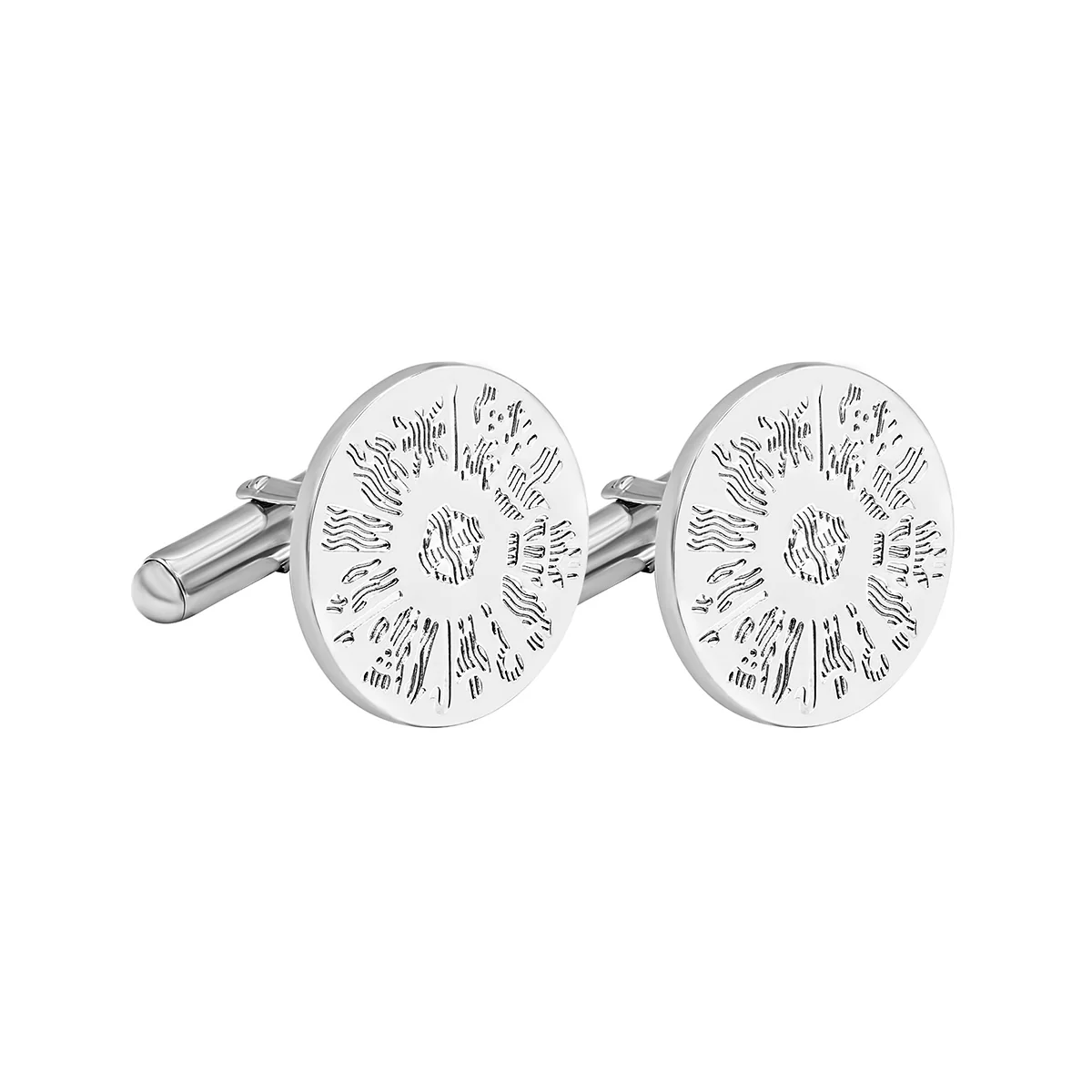 Sterling Silver History of Ireland Celtic Cufflinks Photo 1 