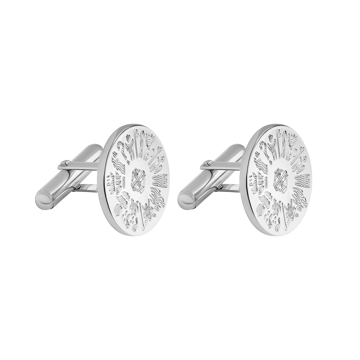 Sterling Silver History of Ireland Celtic Cufflinks Photo 2 