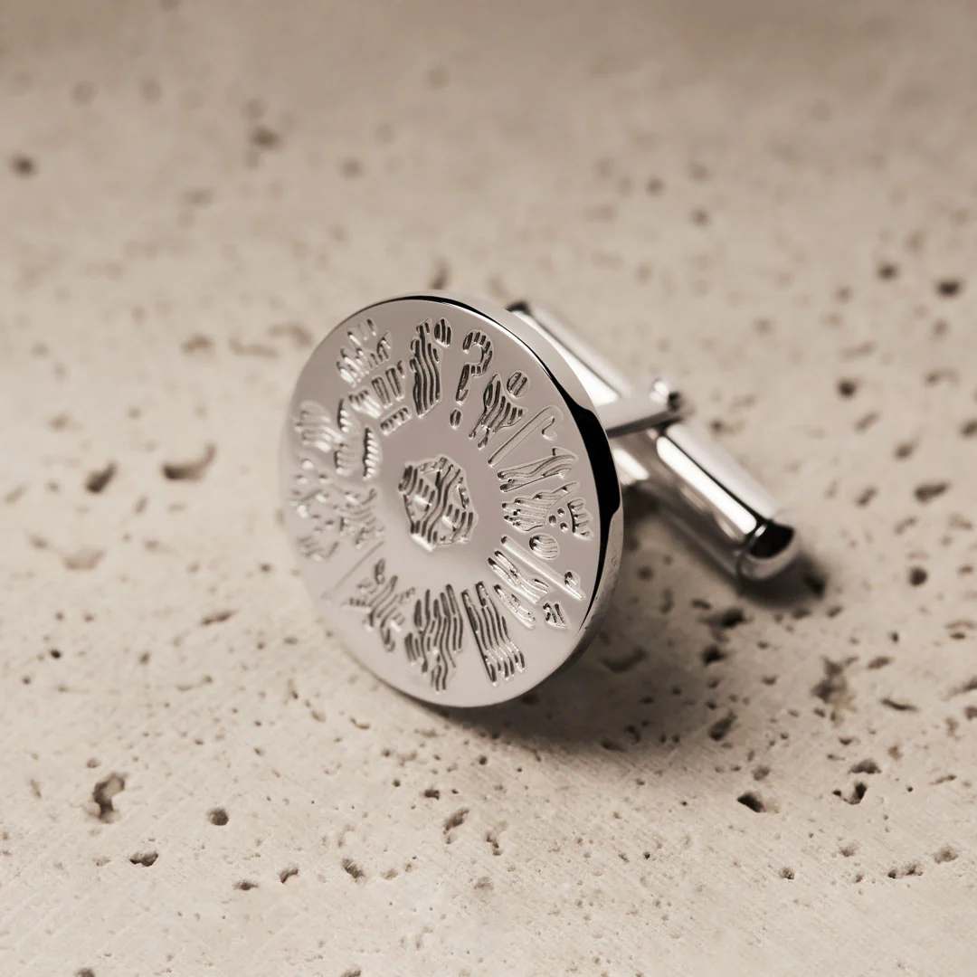 Sterling Silver History of Ireland Celtic Cufflinks Photo 3 