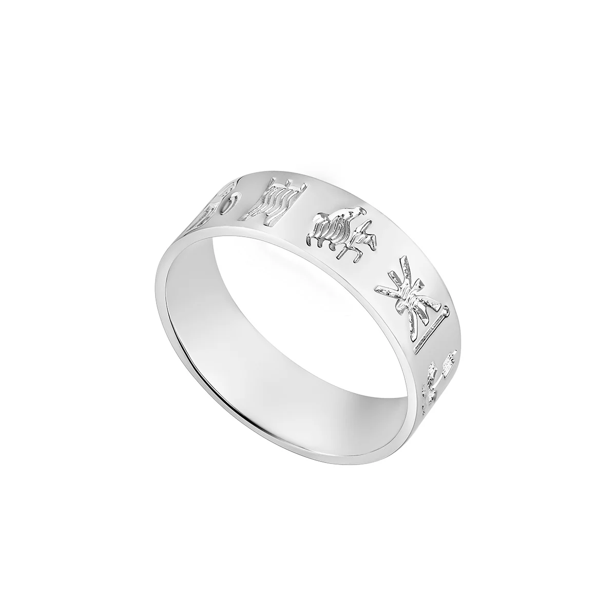Sterling Silver History of Ireland Ring