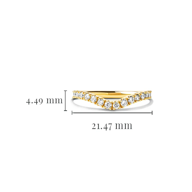 Gold Diamond Trinity Knot Engagement & Wedding Ring Set Photo 10 