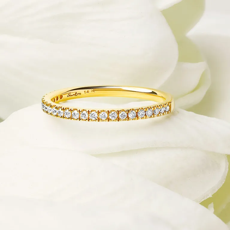 Gold Diamond Wedding Ring Photo 3 