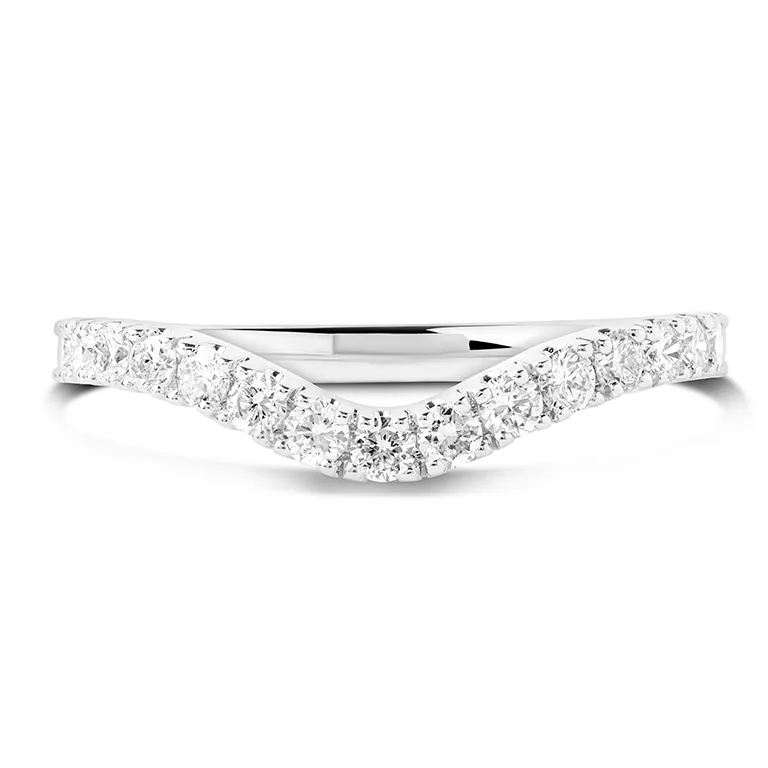 White Gold Diamond Fitted Wedding Band