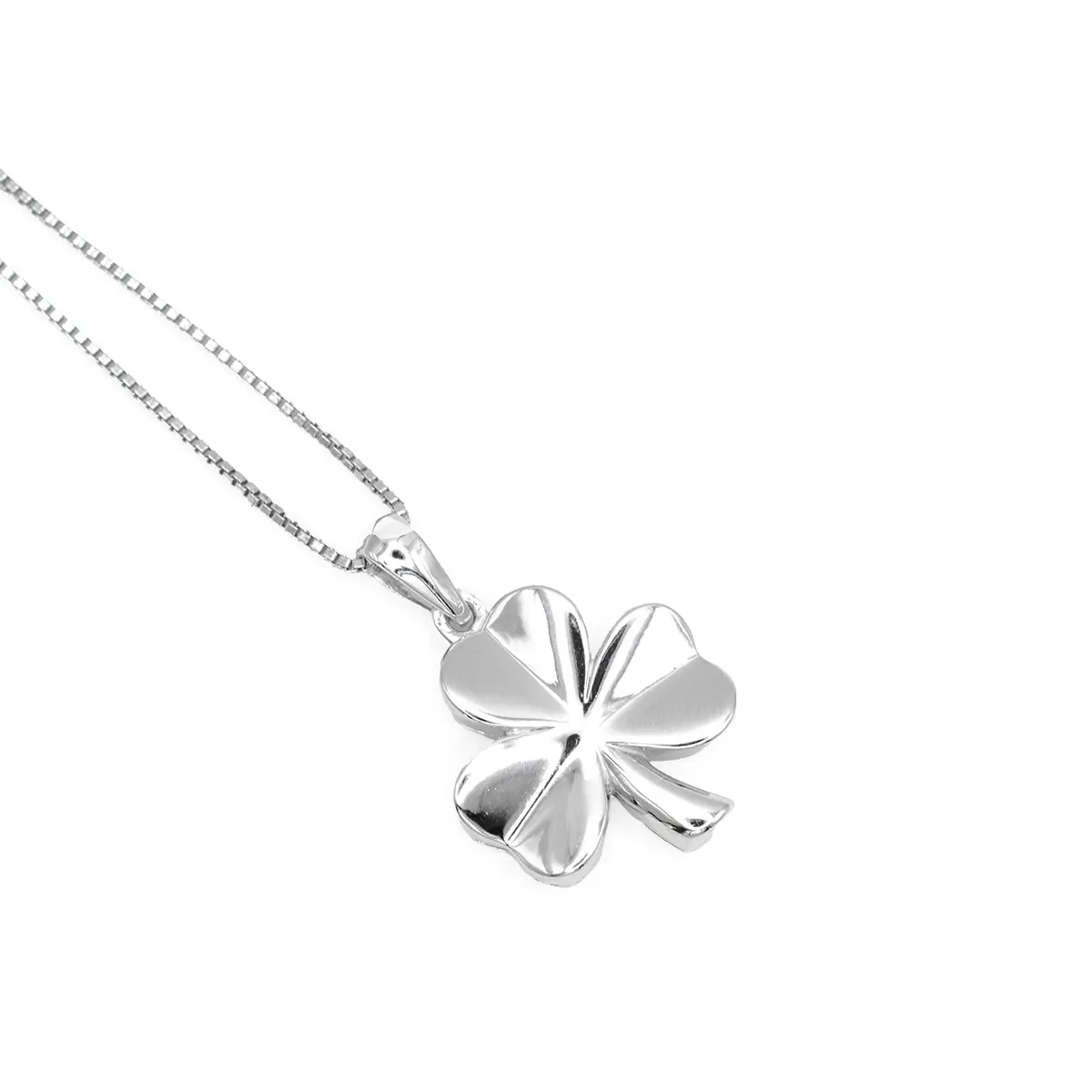 Sterling Silver Irish Shamrock Pendant Photo 2 
