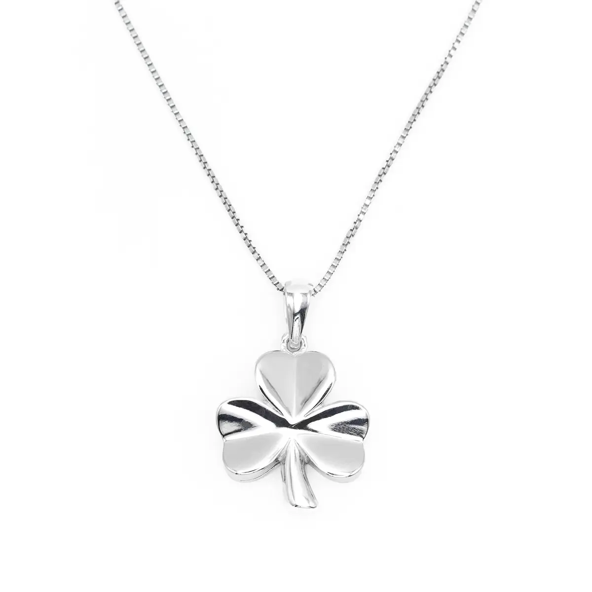 Sterling Silver Irish Shamrock Pendant Photo 3 