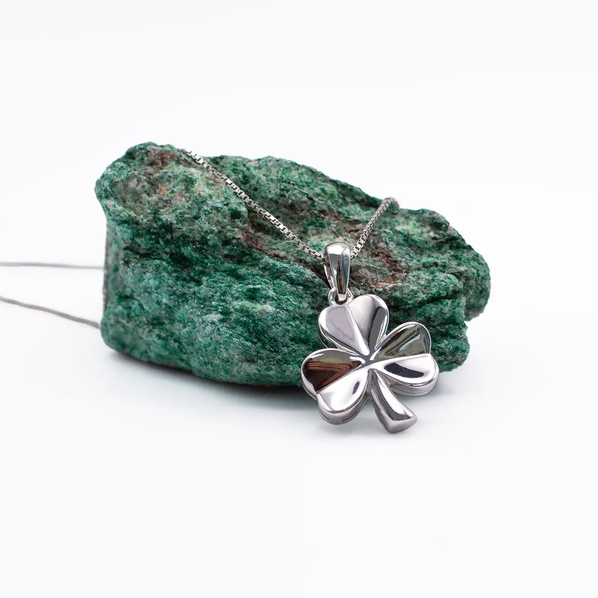 Sterling Silver Irish Shamrock Pendant Photo 4 