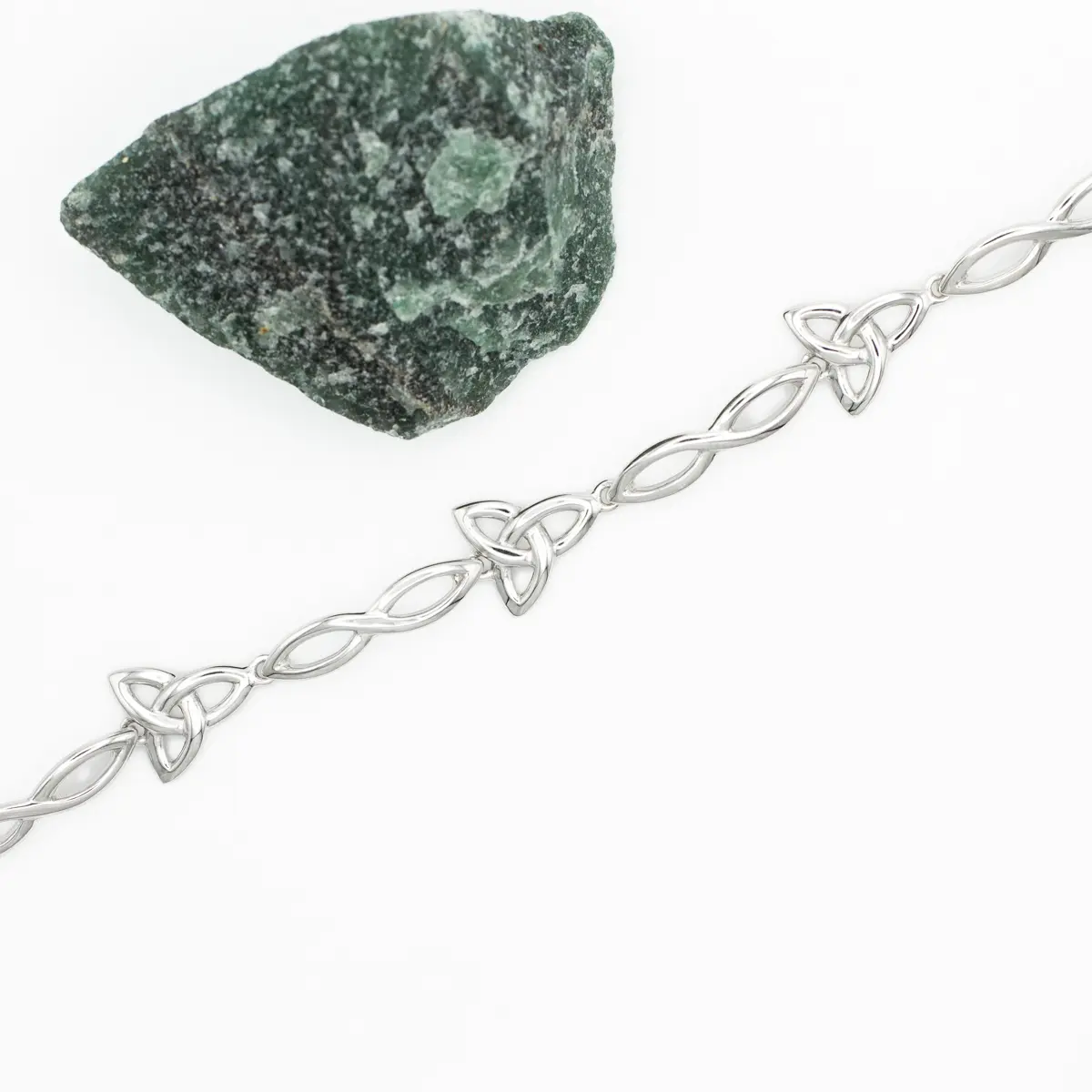 Sterling Silver Trinity Knot Bracelet Photo 4 