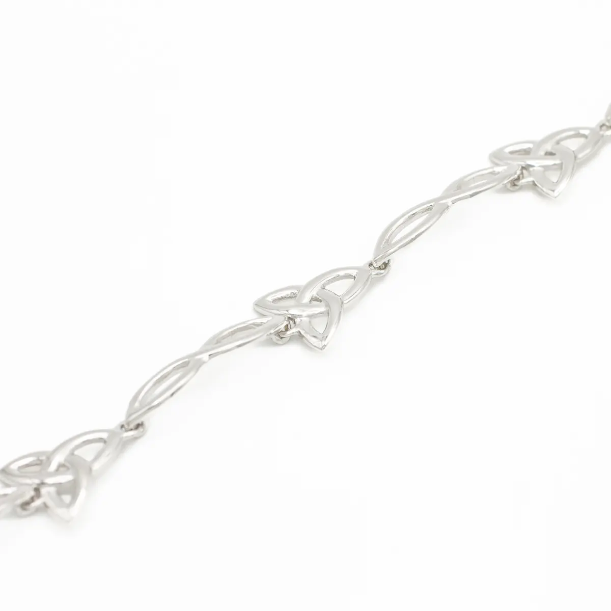 Sterling Silver Trinity Knot Bracelet Photo 3 