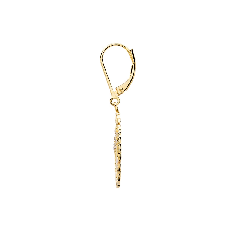 Gold Vermeil Tree of Life Drop Earrings Photo 3 