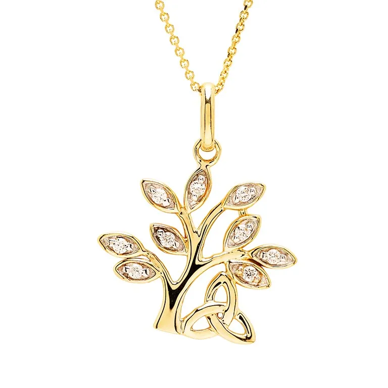 Diamond Tree of Life Pendant