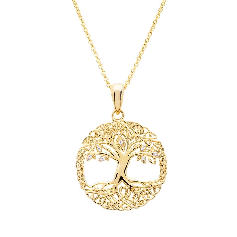 Gold Vermeil Tree of Life Necklace Photo 3 