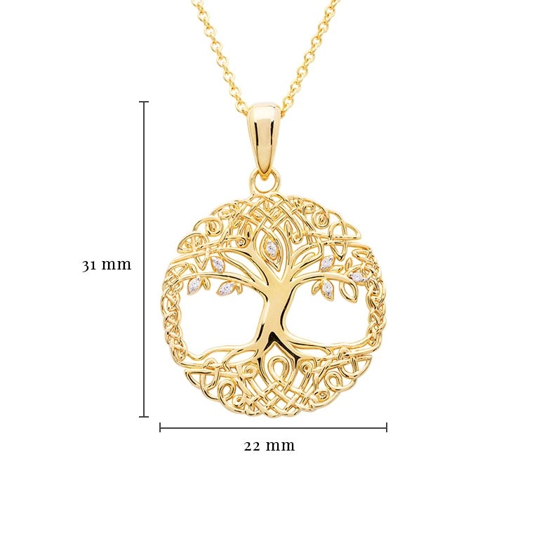 Gold Vermeil Tree of Life Necklace Photo 7 