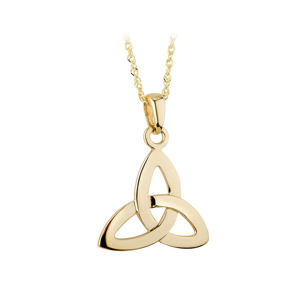 Gold Trinity Knot Necklace...