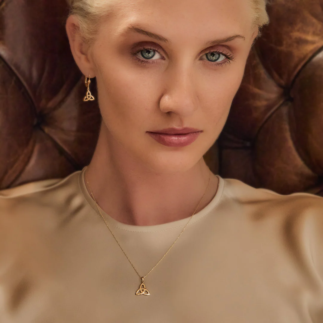 Gold Trinity Knot Necklace Photo 3 